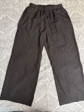 Women’s Black - Emery Rose - Elastic-Waist Casual Pants - Size Large